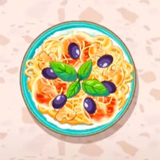 Spaghetti With Mushroom Cream Souce icon